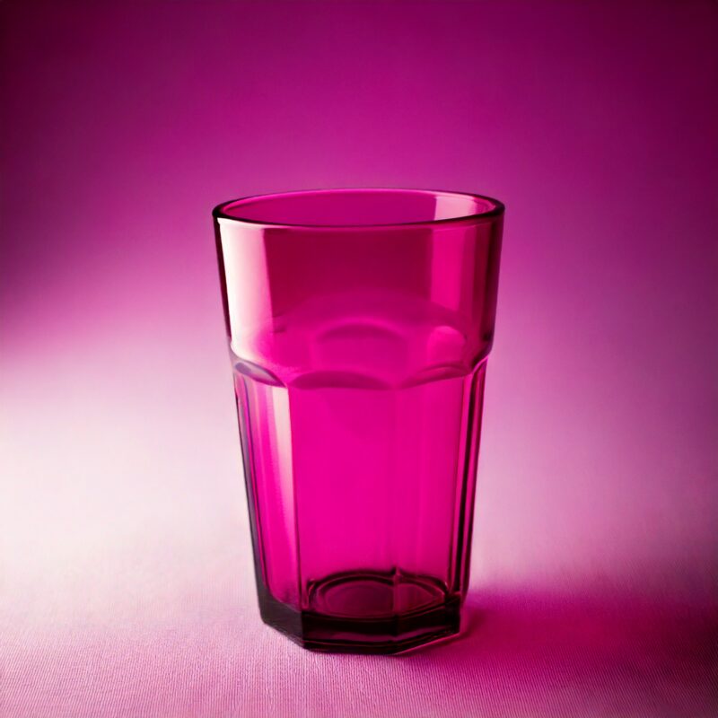 vaso granity rosa fluorescente