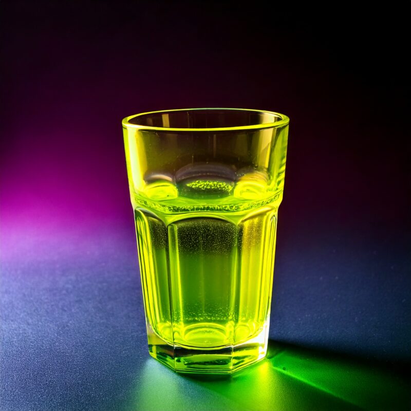 vaso granity verde fluorescente