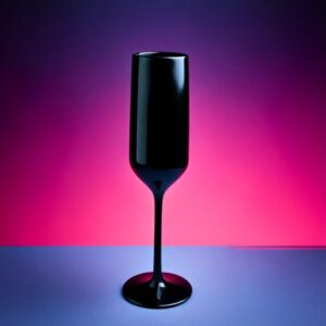 copa de champagne negra