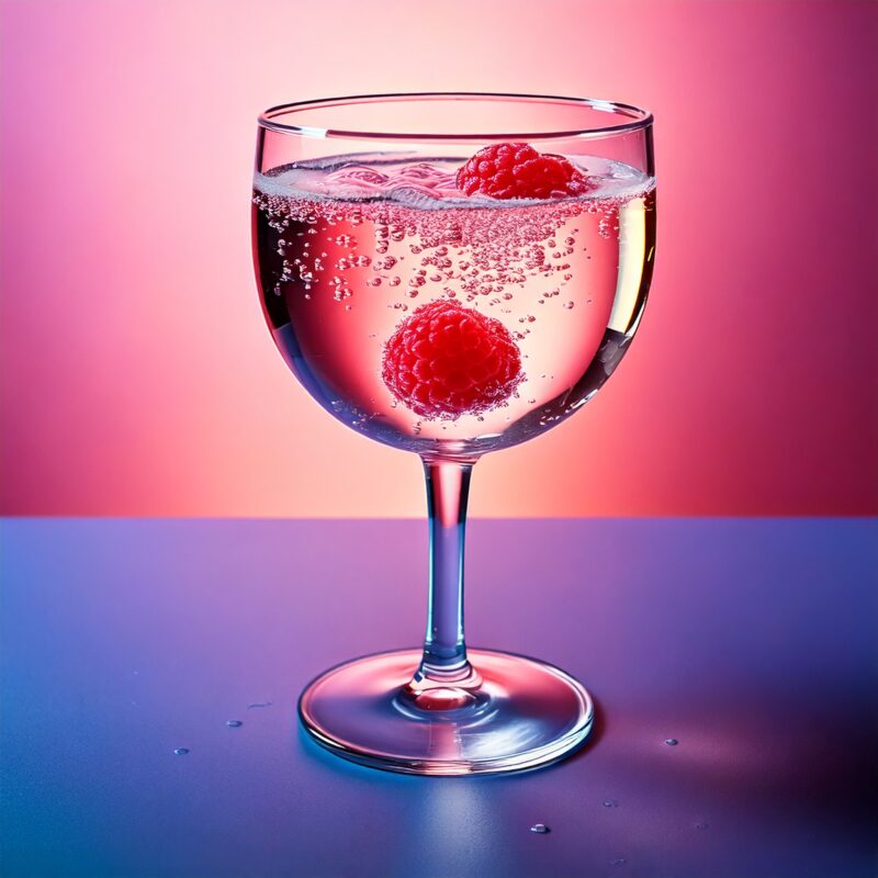 copa de balon de 57cl en fondo de estudio